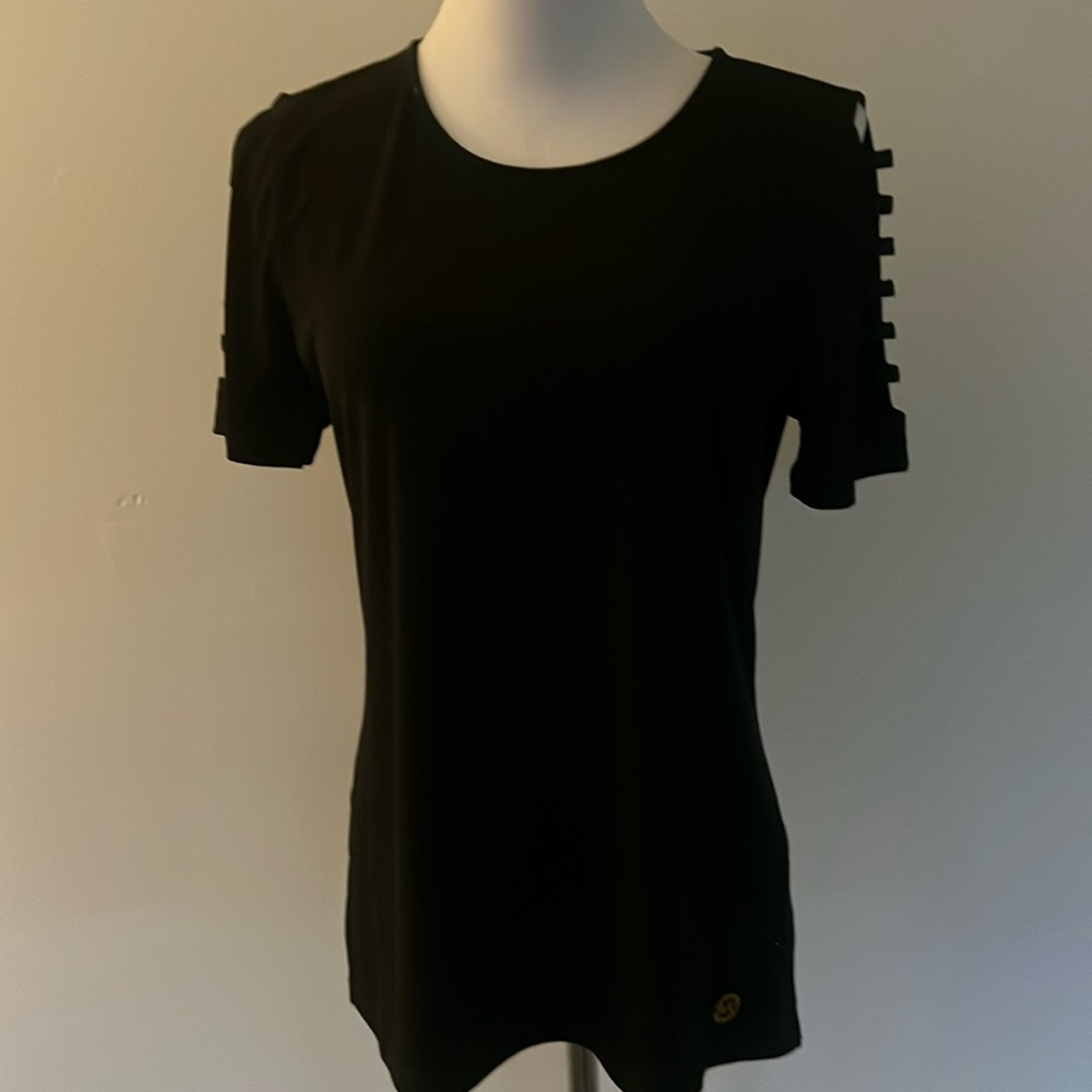 MICHAEL KORS black fancy T-shirt